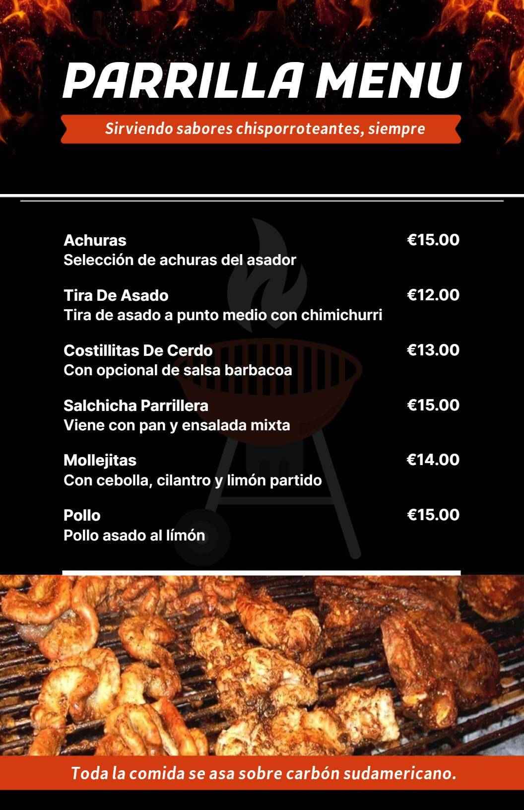 Sizzling Grilled Meats and Flavorful Sides BBQ Menu Template