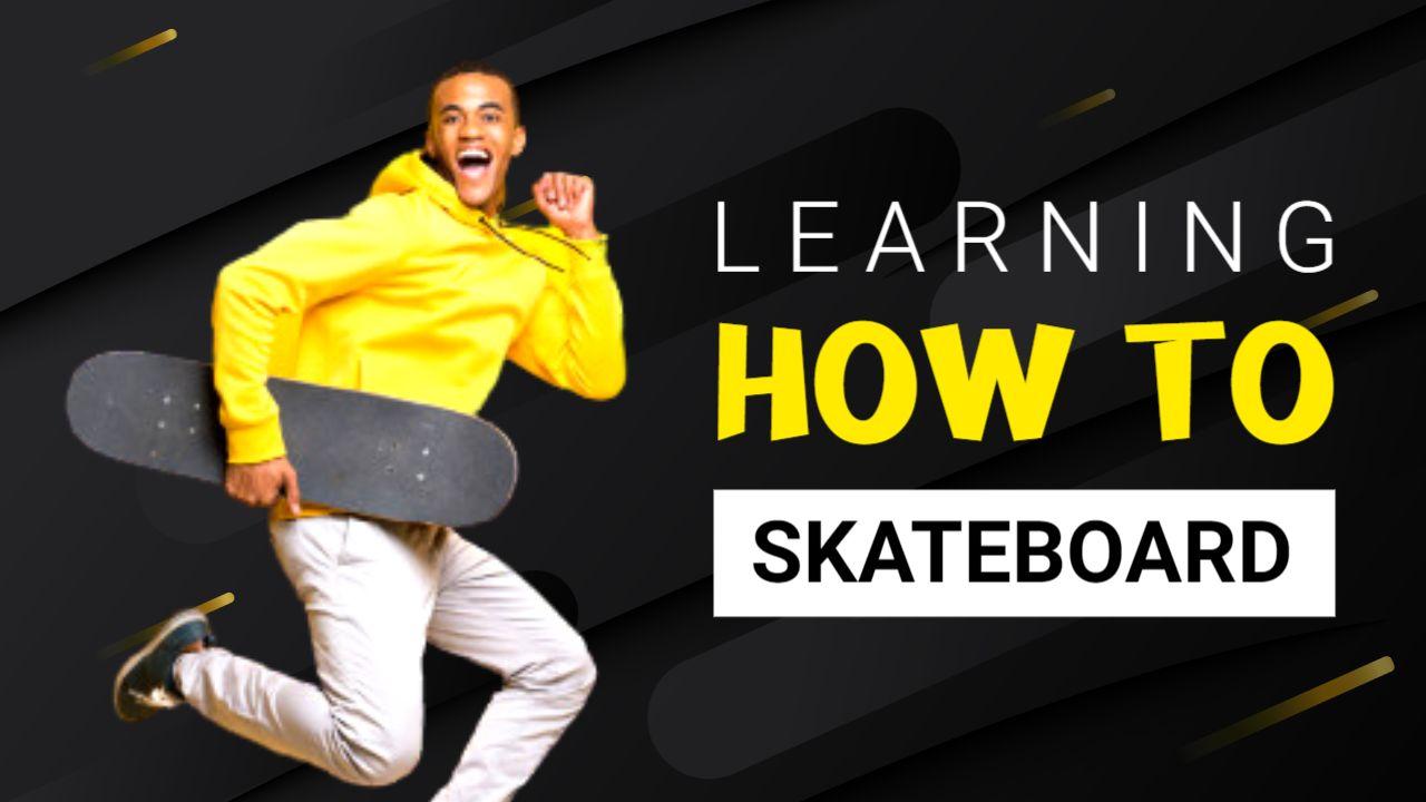 Skateboarding Tricks Tutorial Learning YouTube Thumbnail Template