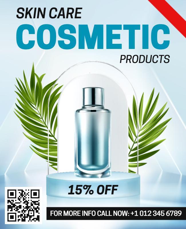 Skin Care Product Promotion Flyer Template