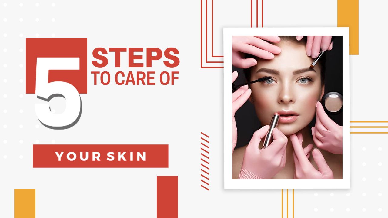 Skincare Routine Tips for Glowing Skin Trending YouTube Thumbnail Template