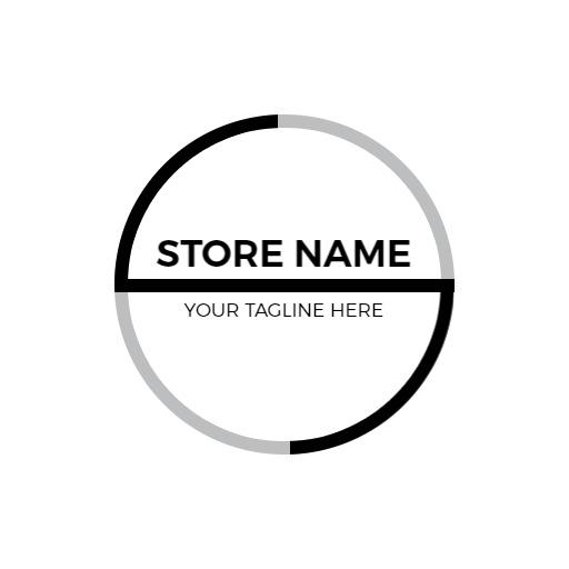 Sleek Black and White Circle Logo for Your Brand Identity Logo Template
