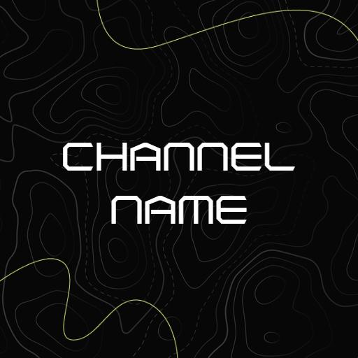 Sleek Black and White Design for Your YouTube Channel Logo Template