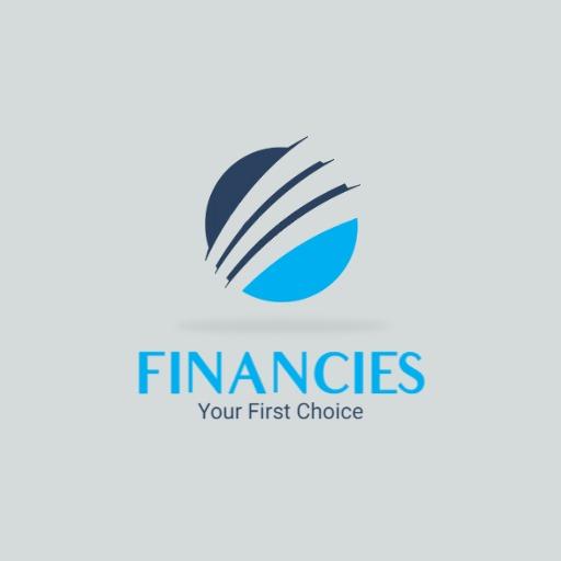 Sleek Blue and Gray Globe Symbolizing Financial Management Logo Template