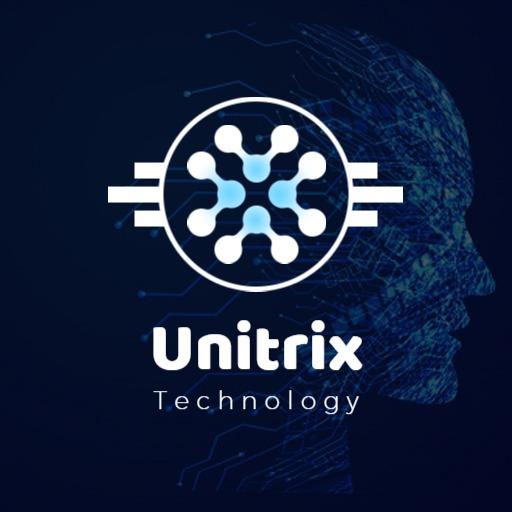 Sleek Blue and White Logo Showcasing Innovative Technology Logo Template