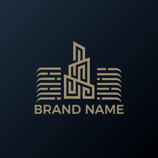 Sleek Gold Design Representing Premium Luxury Brand Logo Template