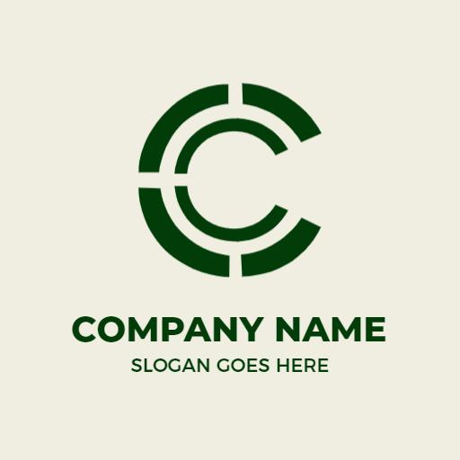 Sleek Green C Letter Logo Showcasing Modern Elegance Logo Template