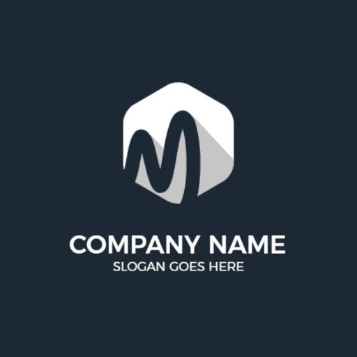 Sleek Hexagonal Design Showcasing Modern Marketing Logo Template