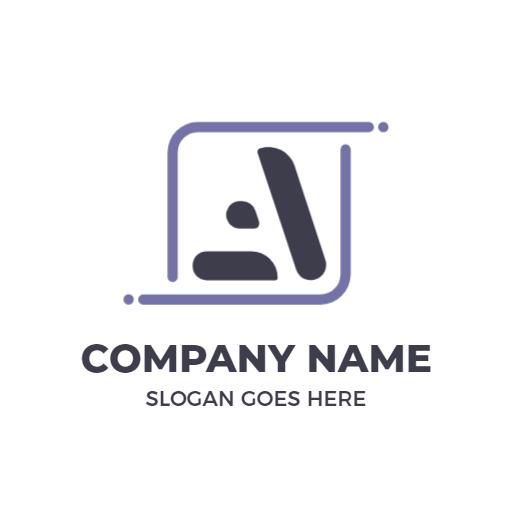 Sleek Modern A Letter Design Representing Business Identity Logo Template