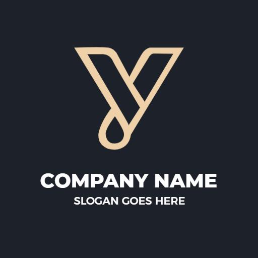 Sleek Modern Design Using Y Letter for Unique Branding Logo Template