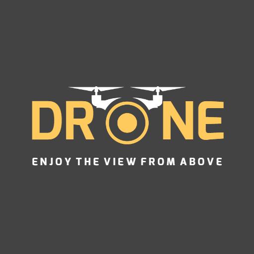 Sleek Modern Drone Design Showcasing Aerial Photography Logo Template