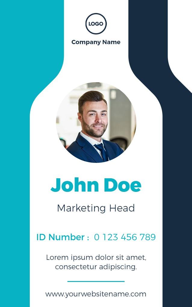 Sleek Modern Professional Identity Card Template