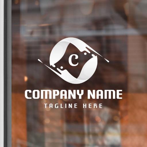Sleek White Design Featuring Your Brand Mockup Logo Template