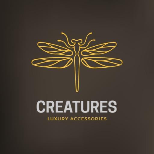 Sleek Yellow Dragonfly Design Representing Luxury Accessories Logo Template