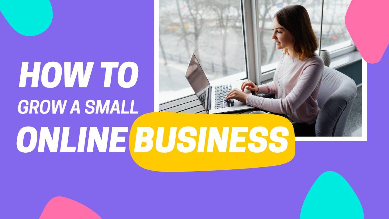 Small Online Business Growth Tutorial YouTube Thumbnail Template