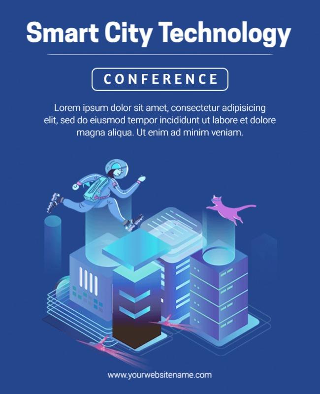 Smart City Technology Conference Flyer Template