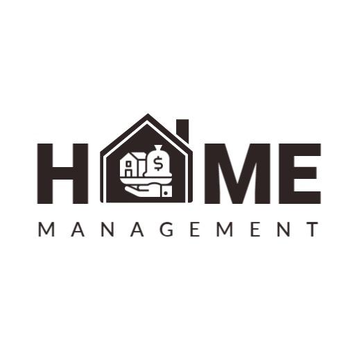 Smart Home Management Services Featuring Financial Planning Logo Template