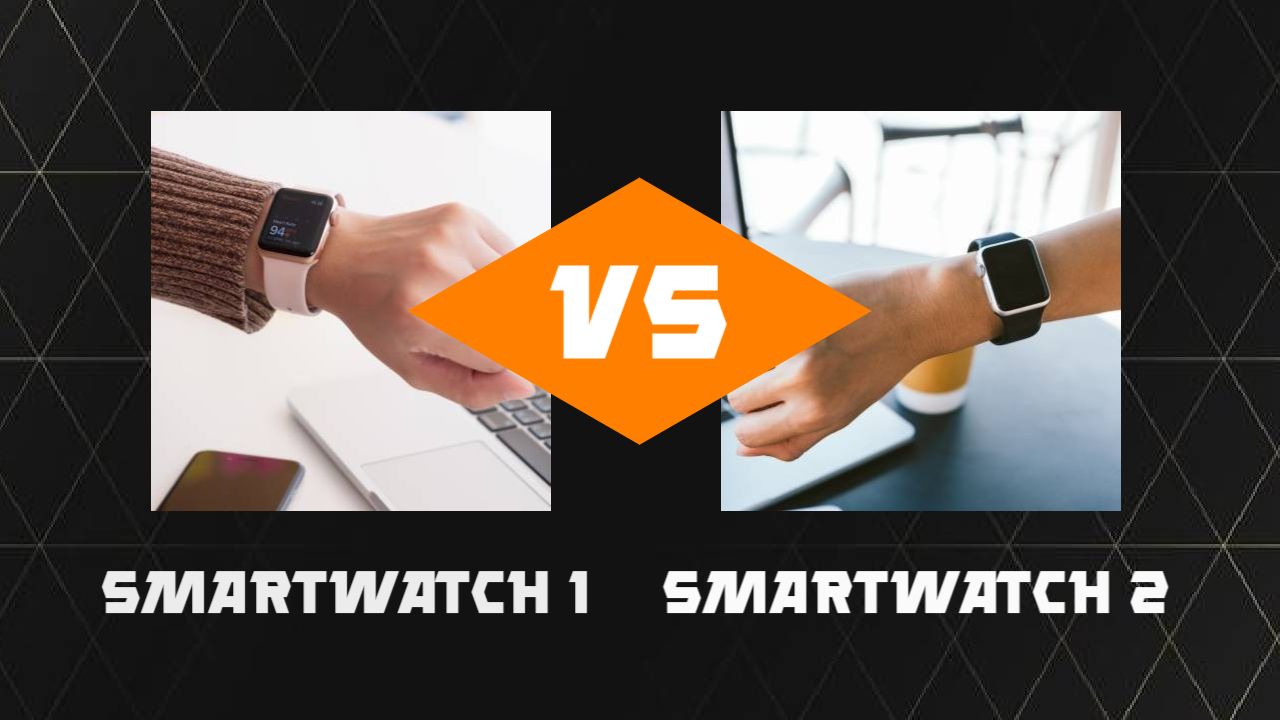 Smartwatch Comparison Features Technology YouTube Thumbnail Template
