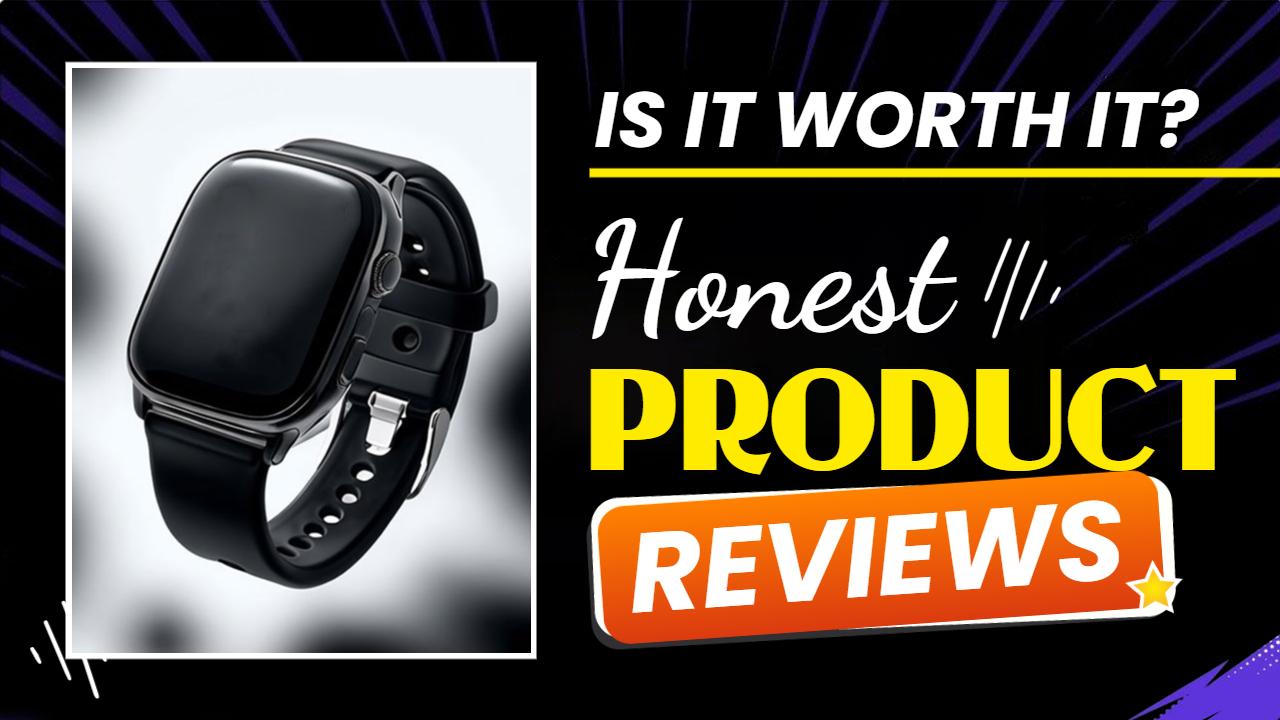 Smartwatch Honest Product Reviews Trending YouTube Thumbnail Template