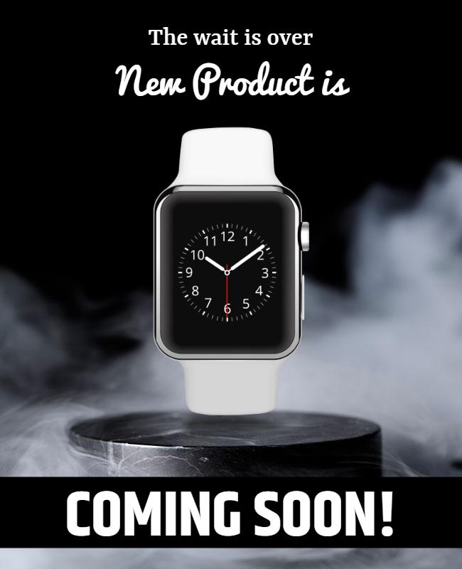 Smartwatch New Product Release Flyer Template