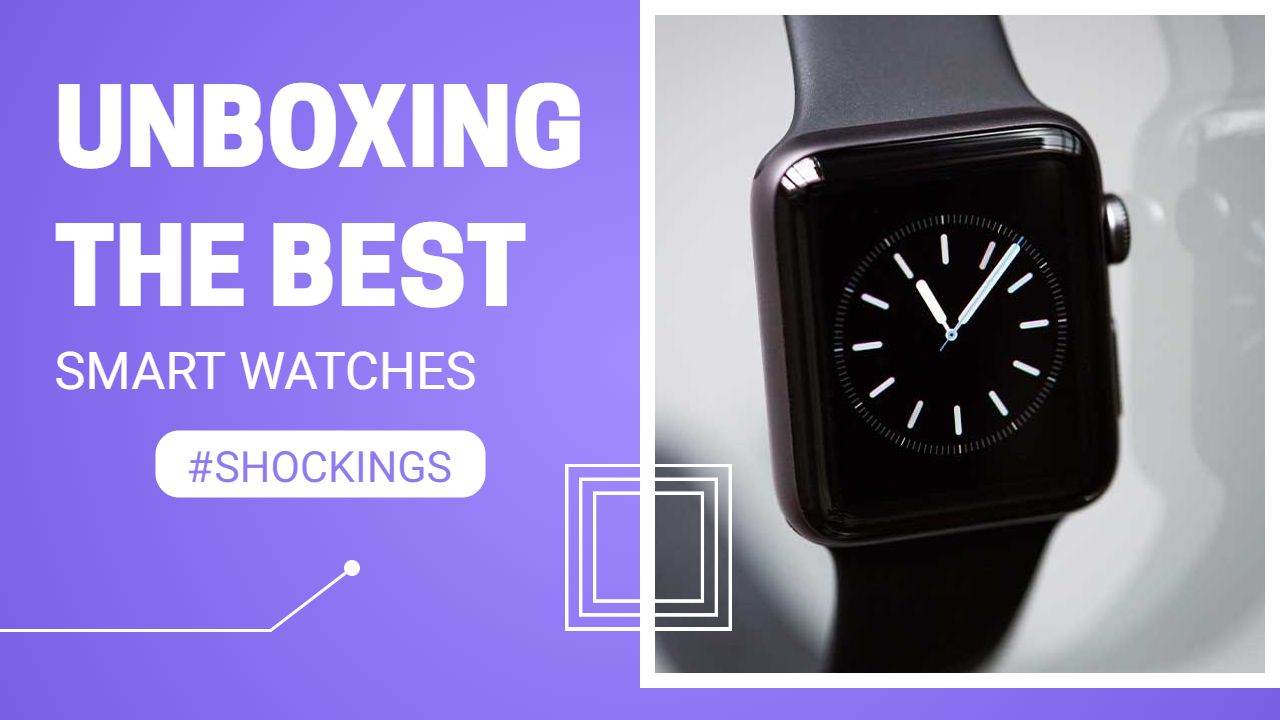 Smartwatch Unboxing Excitement YouTube Thumbnail Template