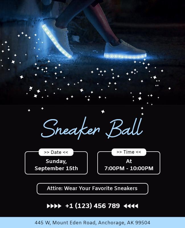 Sneaker Ball Night Event Flyer Template