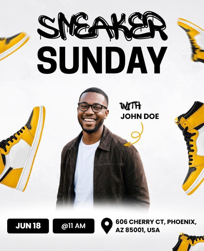 Sneaker Sunday Event Flyer Template