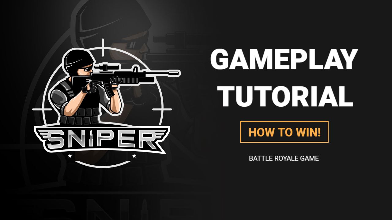 Sniper Gameplay Strategy Battle Royale Gaming YouTube Thumbnail Template