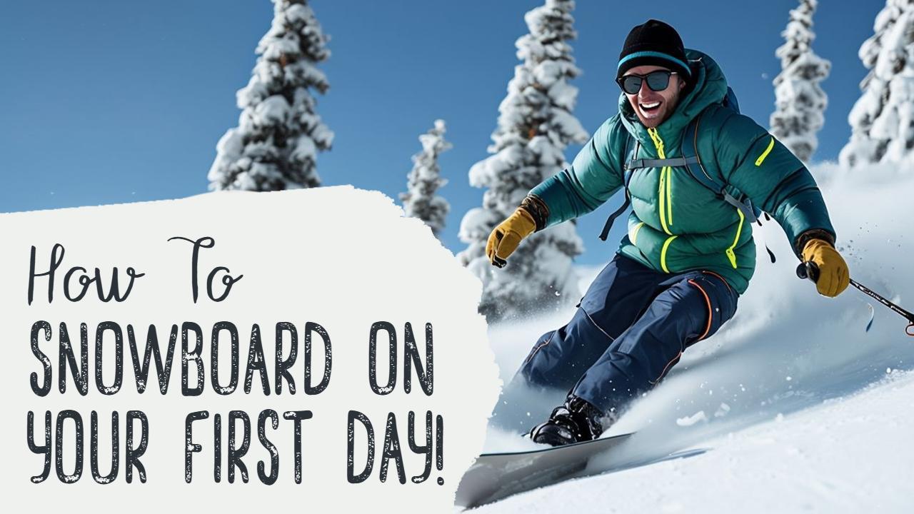 Snowboarding Beginner Tips Adventure Sports YouTube Thumbnail Template