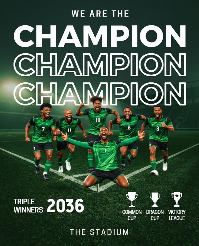 Soccer Championship Poster Template