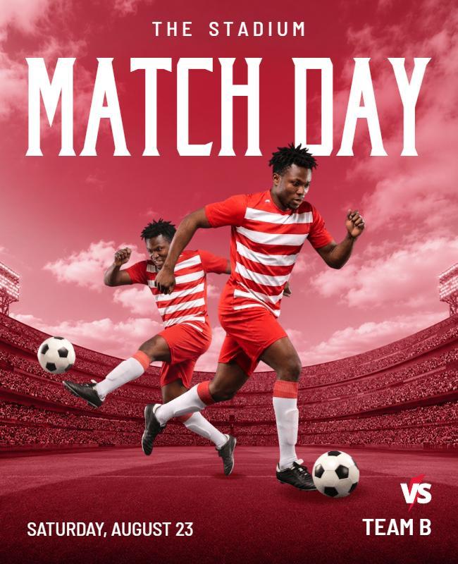 Soccer Match Day Poster Template