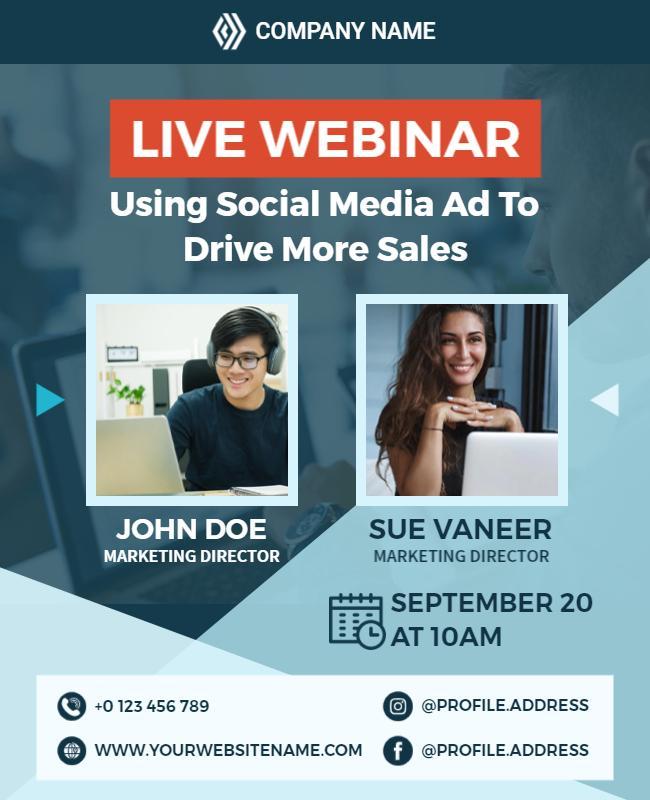 Social Media Ad Webinar Flyer Template