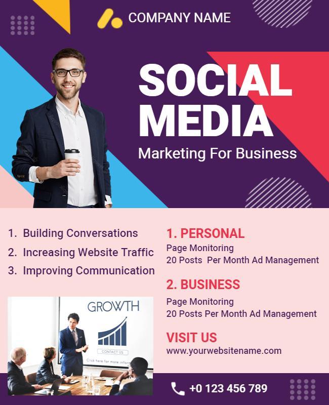 Social Media Marketing Business Flyer Template