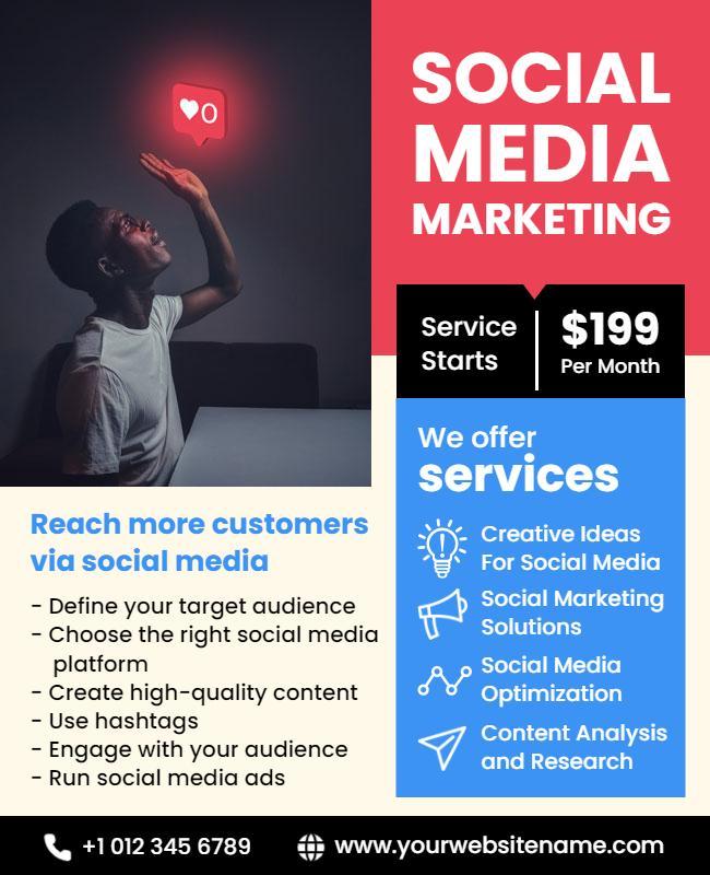 Social Media Marketing Services Flyer Template