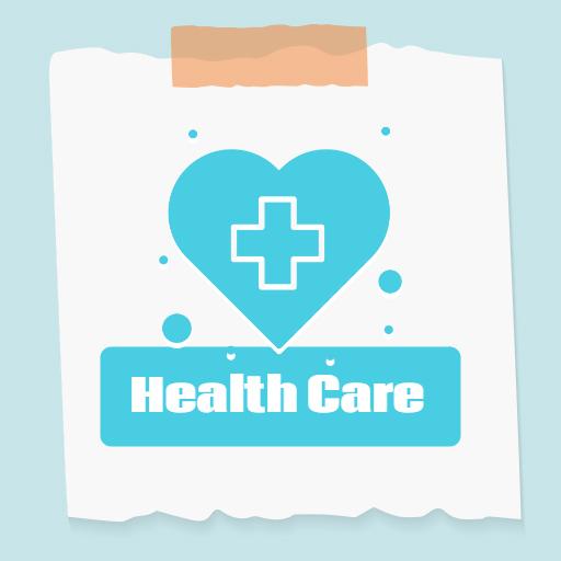 Soft Blue Heart Design Symbolizing Quality Healthcare Logo Template