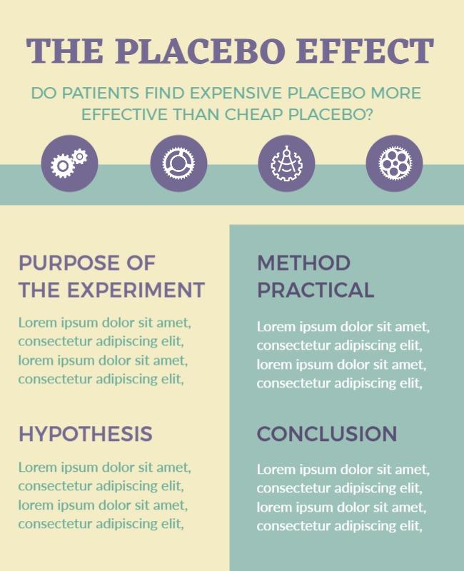 Soft Colorful Research Study on Placebo Effect Poster Template