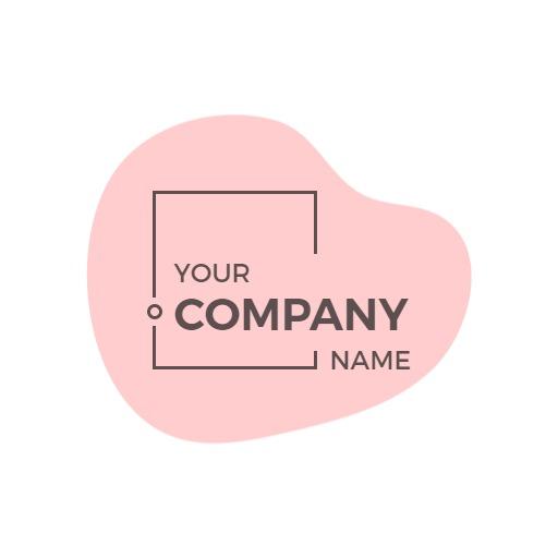 Soft Pink Background Design for Modern Company Logo Template