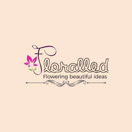 Soft Pink Floral Design Representing Elegant Florist Logo Template