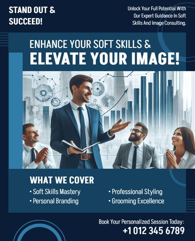 Soft Skills Enhancement and Image Consulting Flyer Template