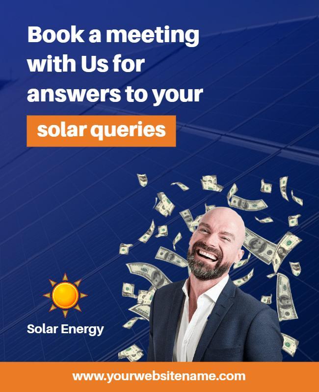 Solar Energy Consultation Meeting Flyer Template