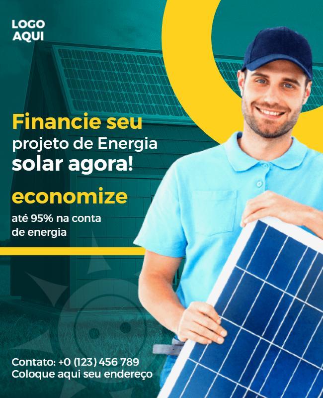 Solar Energy Financing Promotion Flyer Template