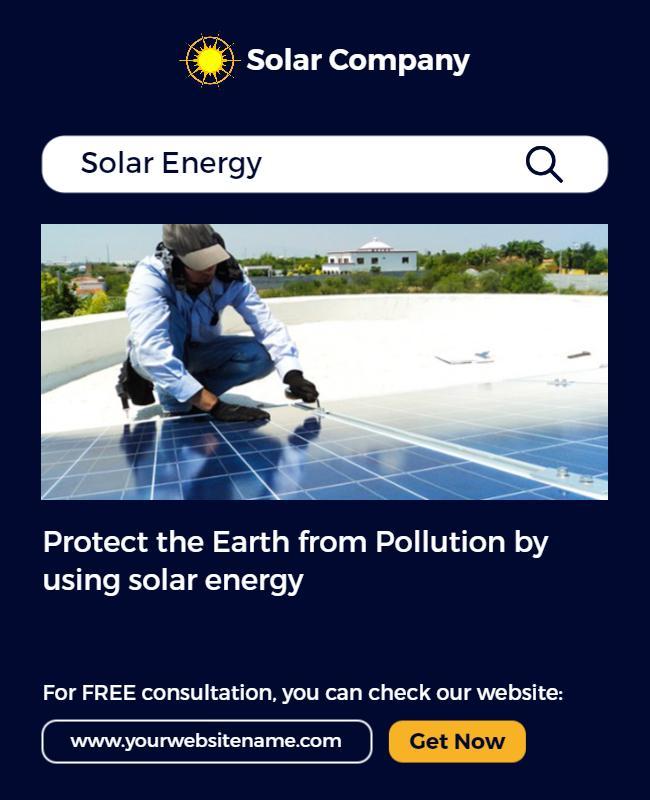 Solar Energy Promotion Flyer Template