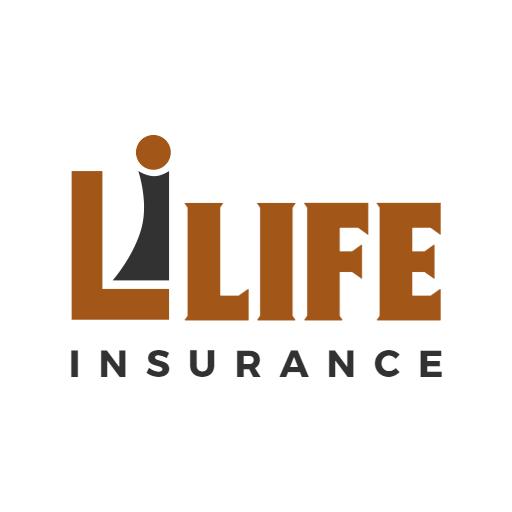 Solid Brown and Black Life Insurance Logo Design Concept Logo Template