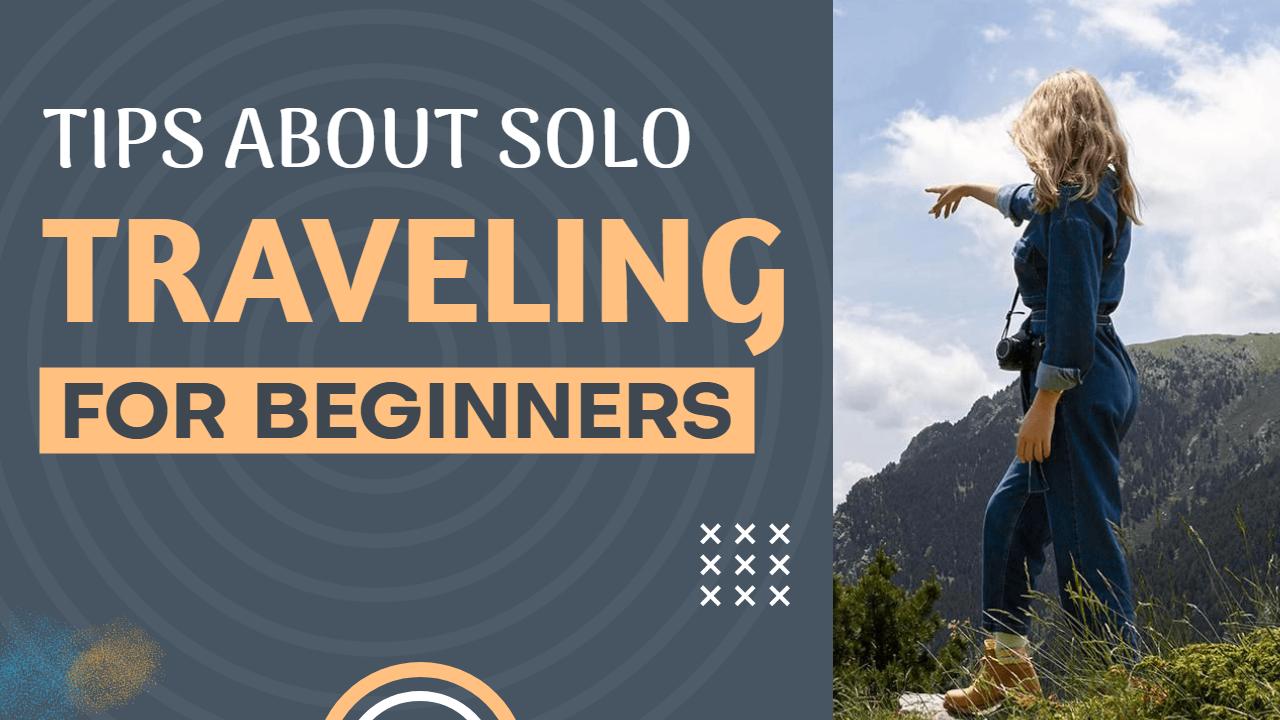Solo Travel Tips for Beginners Adventure YouTube Thumbnail Template