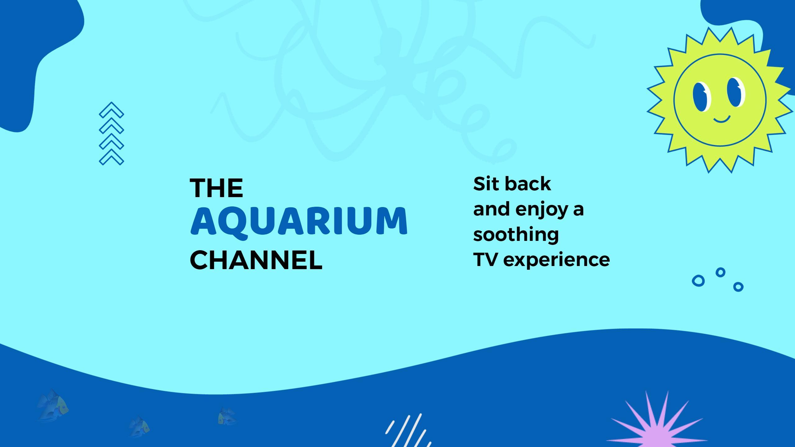 Soothing Blue Underwater Scene for Aquarium YouTube Banner Template