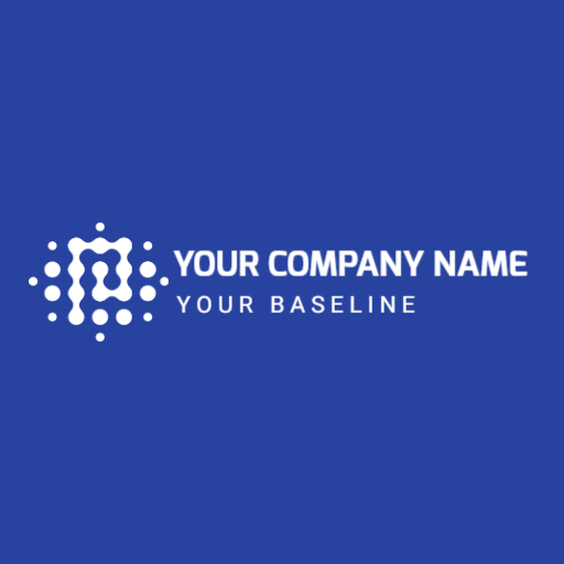 Sophisticated Blue Geometric Company Design Logo Template