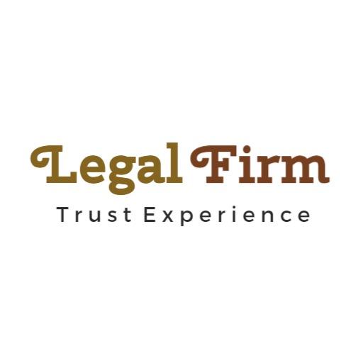 Sophisticated Brown and Gold Design for Legal Firm Logo Template