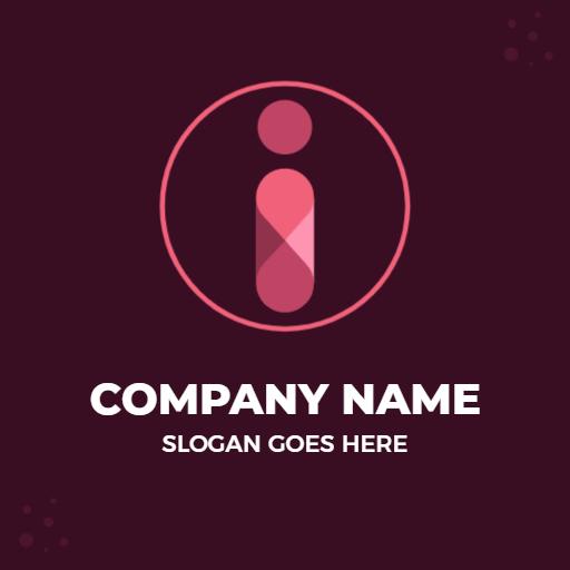 Sophisticated Pink Color and Geometric Design Showcase Logo Template