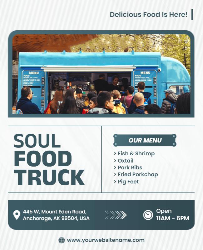 Soul Food Truck Event Flyer Template