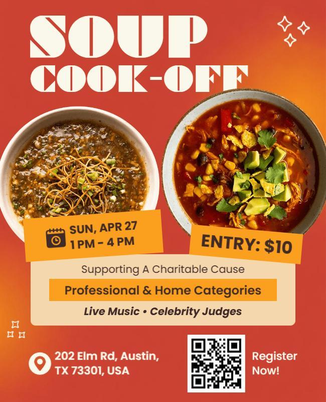 Soup Cook-Off Event Poster Template