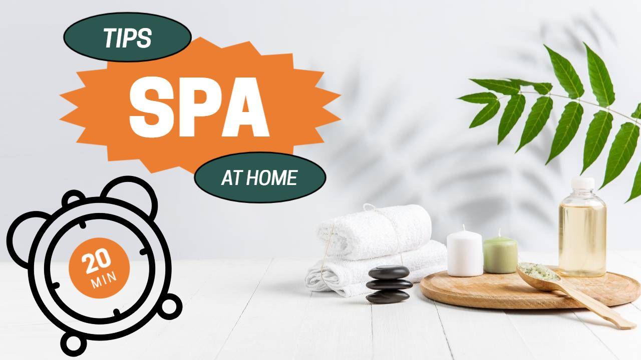 Spa At Home Relaxation Tips Trending YouTube Thumbnail Template